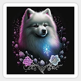 Glamorous Samoyed Sticker